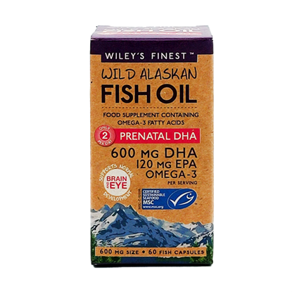 Wild Alaskan Fish Oil PRENATAL DHA 600mg 60's