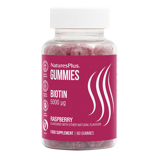 Gummies Biotin 5000ug Raspberry 60's