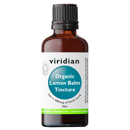 Organic Lemon Balm Tincture 50ml