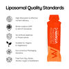 High Absorption Liposomal Vitamin C 1000mg Orange Twist Flavour 30 Sachets