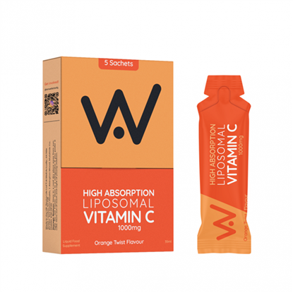 High Absorption Liposomal Vitamin C 1000mg Orange Twist Flavour 5 Sachets