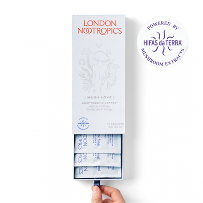 Fantastic Fungi (Mush Love) Adaptogenic Coffee with Lion's Mane, Cordyceps & Chaga 12 Sachets