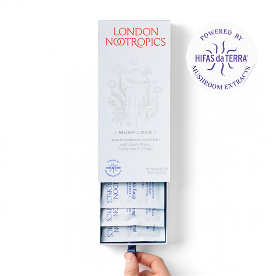 Fantastic Fungi (Mush Love) Adaptogenic Coffee with Lion's Mane, Cordyceps & Chaga 12 Sachets