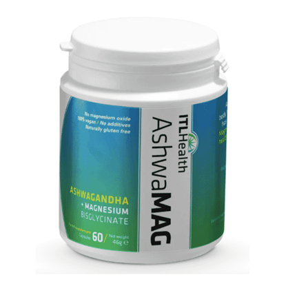 AshwaMAG Ashwagandha + Magnesium Bisglycinate 60s