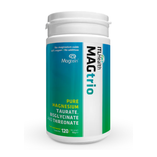 MAGtrio Pure Magnesium Taurate, Bisglycinate and Threonate 120s