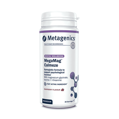 MegaMag Calmeze Raspberry Flavour 30 Servings (Formerly Nutri Adv. NUT-3363)