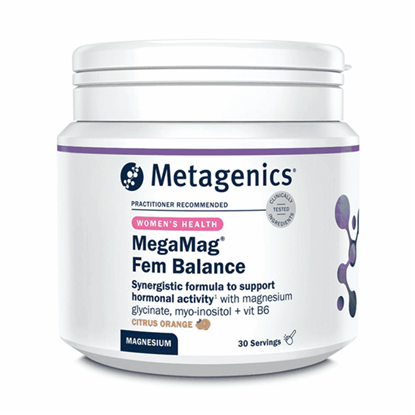 MegaMag Fem Balance Citrus Orange 30 Servings (Formerly Nutri Adv. NUT-3369)