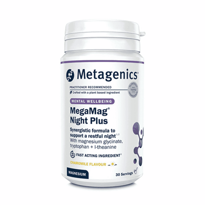 MegaMag Night Plus Chamomile Flavour 30 Servings (Formerly Nutri Adv. MegaMag Night Formula NUT-3361)
