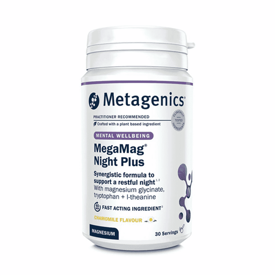MegaMag Night Plus Chamomile Flavour 30 Servings (Formerly Nutri Adv. MegaMag Night Formula NUT-3361)