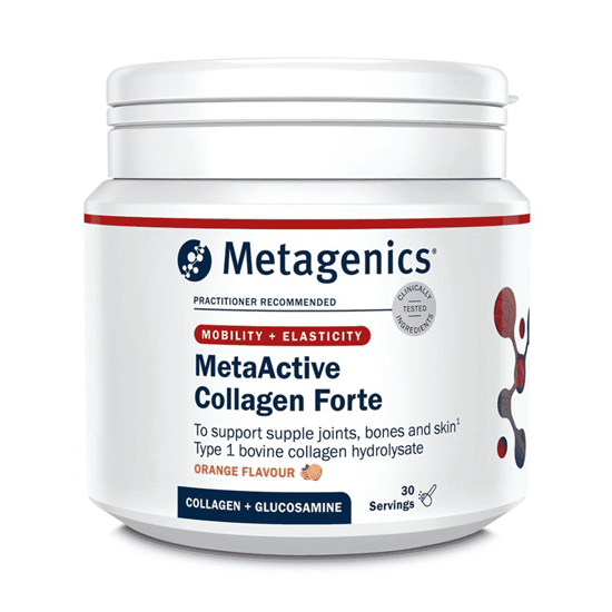 MetaActive Collagen Forte Orange Flavour 30 Servings (Formerly Nutri Adv. Collagen Forte NUT-6999)