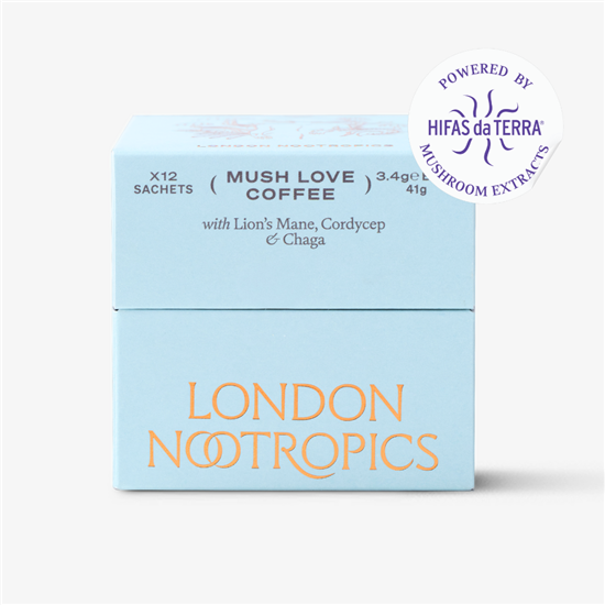 Picture of Fantastic Fungi (Mush Love) Adaptogenic Coffee with Lion's Mane, Cordyceps & Chaga 12 Sachets